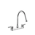 8" Dual Handles Brass Chroming Kitchen Sink Mixer